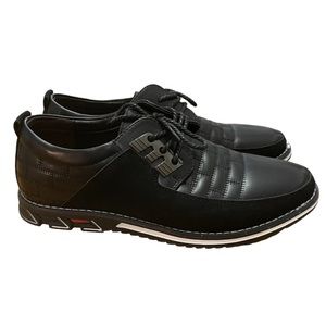 Gatsby Oxford Derby Leather Shoes Comfort Orthopedic Black Suede Men’s Size 7